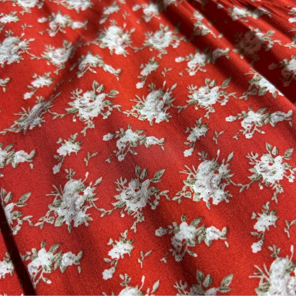 NATURAL LIFE Sophie Wrap Dress Maxi Red Floral Med - Picture 8 of 11